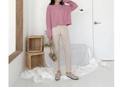 DHOLIC スリムスラックス2色セットのサムネイル
