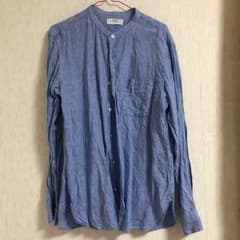 【翔様専用】ユニクロ ノーカラー リネンシャツ メンズのサムネイル