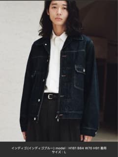 DENIM CROPPED ZIP TRUCKER JK インディゴブルー - メルカリ