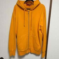 supreme ZIP パーカー オレンジ L 美中古のサムネイル