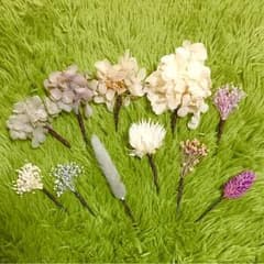 【GW限定値下げ】ブリザードフラワー 髪飾りのサムネイル