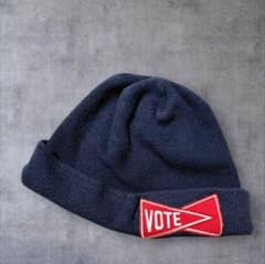 VOTE MAKE NEW CLOTHES ビーニー ニット帽 ネイビー 紺