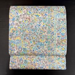 袋帯　川村久太郎　落款入　染洒落帯　民芸更紗　お仕立て込み 袋帯 川村久太郎 落款入 染洒落帯 民芸更紗 お仕立て込み - メルカリ