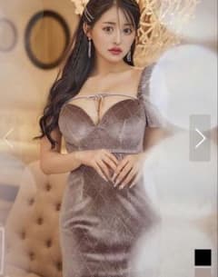 ベルベット キルティング ミニドレス キャバドレスのサムネイル