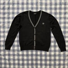 COMME CA ISM 150 ブラック Vネック カーディガン キッズのサムネイル