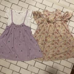 女の子　100  ワンピース　2セットのサムネイル