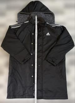 adidas ベンチコート ブラック 150CMのサムネイル