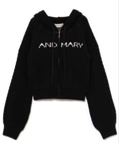 Jeniffer knit hoodie set black andmary - メルカリ