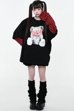 トラバストーキョー ロンＴ （赤黒ボーダー）のサムネイル