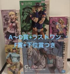 一番くじ ジョジョの奇妙な冒険 フィギュアセット + 下位賞のサムネイル
