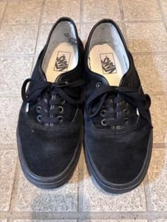 【箱有り】VANS Authentic US10 28.0cm ブラックスエードのサムネイル