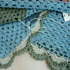 新品・未使用✴Cotton knit＊ハンドメイド マルチカバーのサムネイル