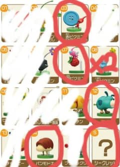 チョコエッグ ピクミン セット 赤 羽 羽 モス パンモドキ シークレット