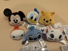 ディズニーキャラクターMASHIMASHIぬいぐるみフェイスリング 全6種