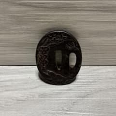 骨董品 日本刀 鍔 絵柄いり - メルカリ