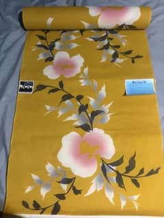 kansai yukata 浴衣反物 クインサイズ 綿100% からし色 - メルカリ