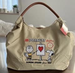 刺繍軽量　スヌーピー　2WAYトートバッグ