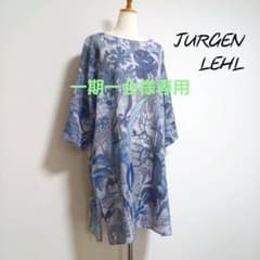 JURGEN LEHL (ヨーガンレール) 綿麻 総柄 チュニックワンピース - メルカリ