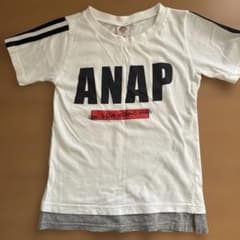 ANAP Kids ロゴTシャツ ホワイト 120cmのサムネイル