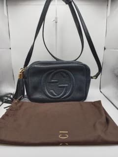 4-689 グッチ GUCCI GGロゴ ショルダー レザー バッグ - メルカリ