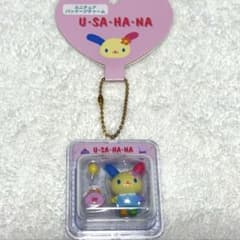新品タグ付き サンリオ ウサハナ ミニチュアパッケージチャー厶