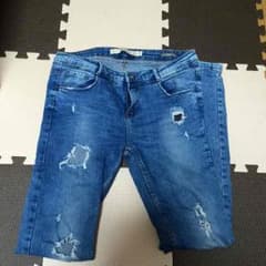 ちゃこぴー様専用‼️ZARA☆skinny クラッシュデニム 40のサムネイル