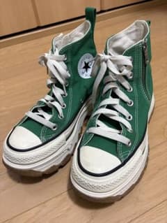Converse All Star 厚底 スニーカー グリーン　23.5のサムネイル