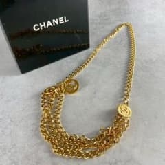 【極美品 箱付き】CHANEL 3連 チェーン ベルト レザー ゴールド 楽天市場】シャネル CHANEL 3連 チェーン ベルト ココマーク ゴールド