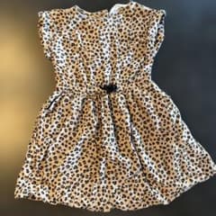 H&M レオパード柄 半袖ワンピース 110cmのサムネイル