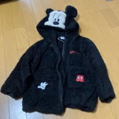ミッキー フリースジャケット ブラックのサムネイル