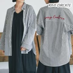 RIVE DROITE リヴドロワ バックロゴBIGシャツ ストライプ