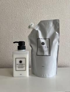 KAMIKA シャンプー・トリートメントセット詰め替え用 新品】KAMIKA クリームシャンプー 本体400g 詰替600g セット - メルカリ