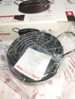 MADE IN JAPAN 鉄製注ぎやすい天ぷら鍋20cmのサムネイル
