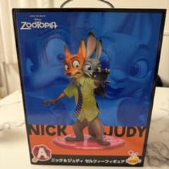 ズートピア ニック & ジュディ セルフィーフィギュア 1番くじ A賞 Happyくじ『ズートピア』 A賞 ニック＆ジュディ セルフィーフィギュア