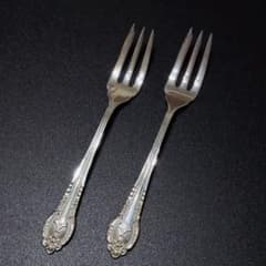 銀製 SILVER シルバー フォーク 2本セット SBD刻印あり 銀器