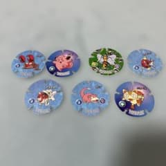 ポケットモンスター 明治 ハイパーボールチップ メンコ 7枚セット