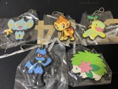 ポケモン　ラバーマスコット10 5種類セットのサムネイル