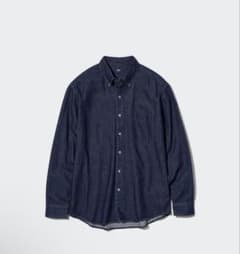 UNIQLO デニムシャツ 長袖 Lサイズのサムネイル