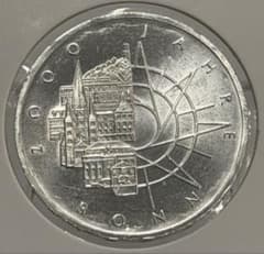 1989年ドイツ連邦共和国ボン市2000周年10マルク記念銀貨 ハイグレード 1989年ドイツ連邦共和国ボン市2000周年10マルク記念銀貨 ハイグレード