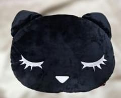 おすましプーちゃん　黒猫　フェイスクッションのサムネイル
