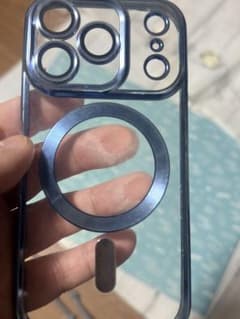 iPhone用クリアブルーケース スタンド機能付きのサムネイル