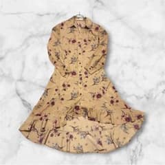 【美品】fifth フィフス　フラワー フィッシュテール シャツワンピースのサムネイル