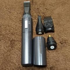 ヒゲ＆ノーズケア★電動ヒゲ剃り…デザインカット用替刃2、ノーズカット1付き★単4のサムネイル