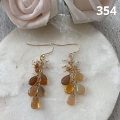 14kgf エチオピアオパールのピアス - メルカリ