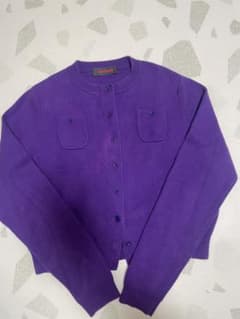 【ジャンク品】CABaN コットンカシミヤ クルーネック　カーディガンのサムネイル