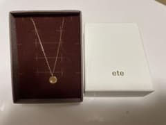 ete ネックレス 「シェア」 K10YG ダイヤモンド コイン ネックレスのサムネイル