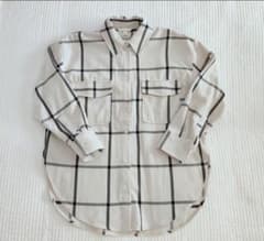 美品 H&M オーバーサイズ チェックシャツジャケット