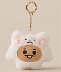 BT21 Baby Fluffy Shooky Plush Keyring