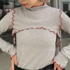 【HELLO.SANFRANCISCO】マルチウェイメローボーダートップスのサムネイル