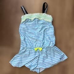 ALGY ワンピース水着 150cm ボーダー柄のサムネイル